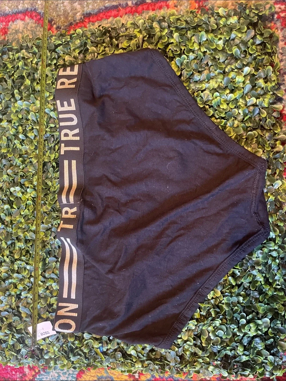 True Religion Black Briefs with Gold Logo Waistband